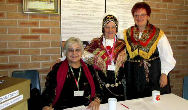 Martha Magajna, Zora Johnson and  Danica  Petric   