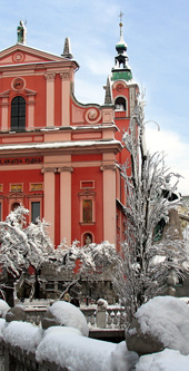 franciskanska cerkev Ljubljana